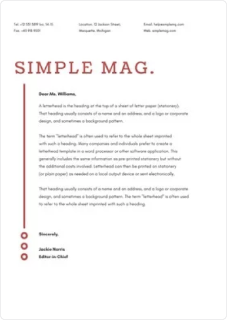 Beautiful, professional letterheads with Canva