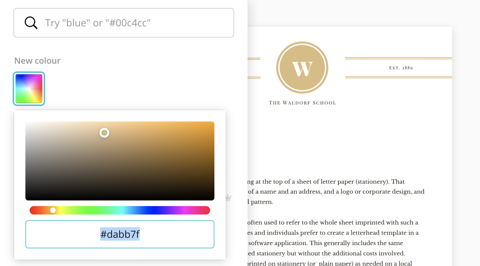 Beautiful, professional letterheads with Canva
