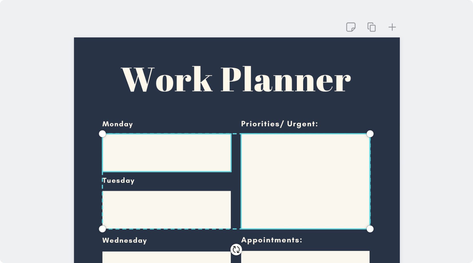 Customizable planners for work or home with Canva