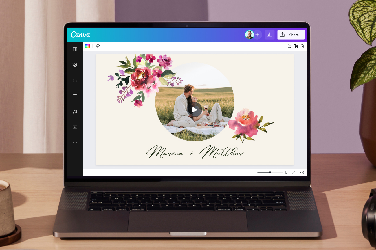 Free online wedding invitation video maker canva