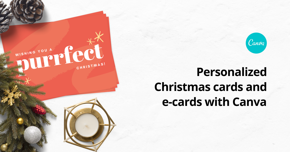 Personalized Christmas cards and ecards with Canva