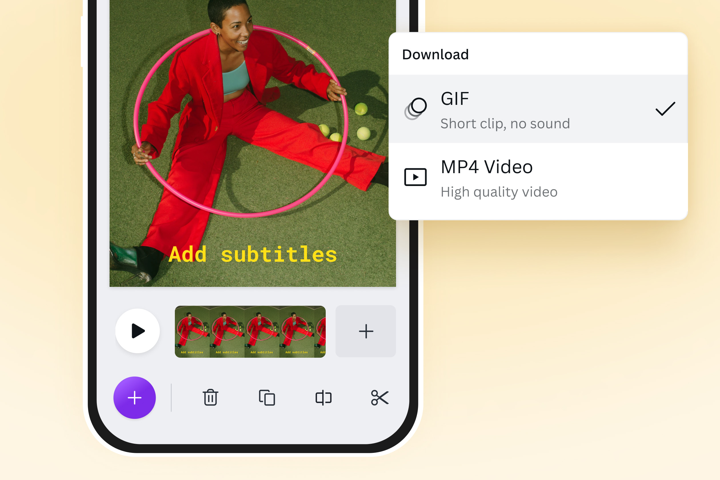 Conversor gratuito de vídeo para Gif - Converta MP4 para Gif