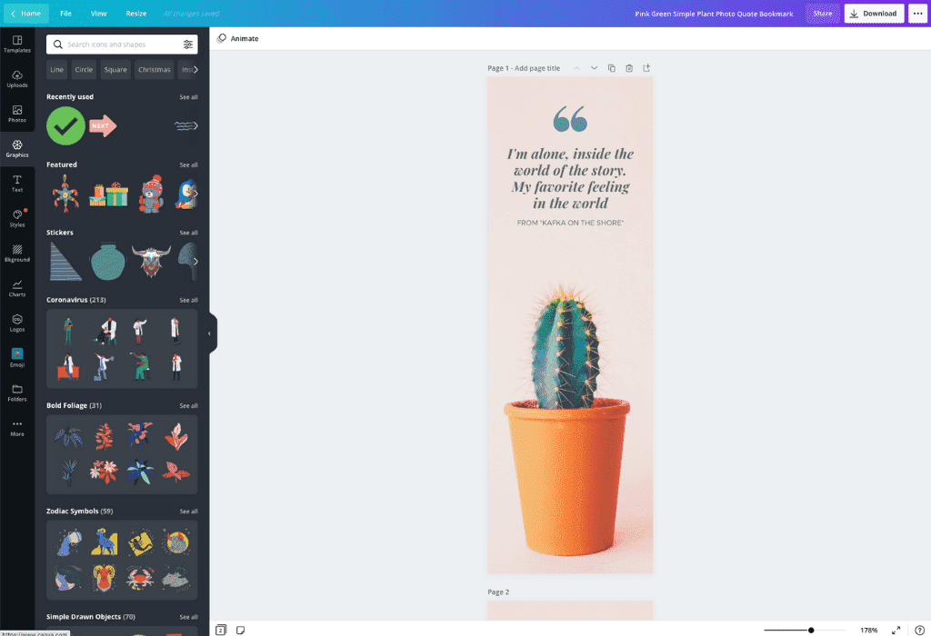 Free Bookmark Maker - Create Bookmark Designs Online | Canva