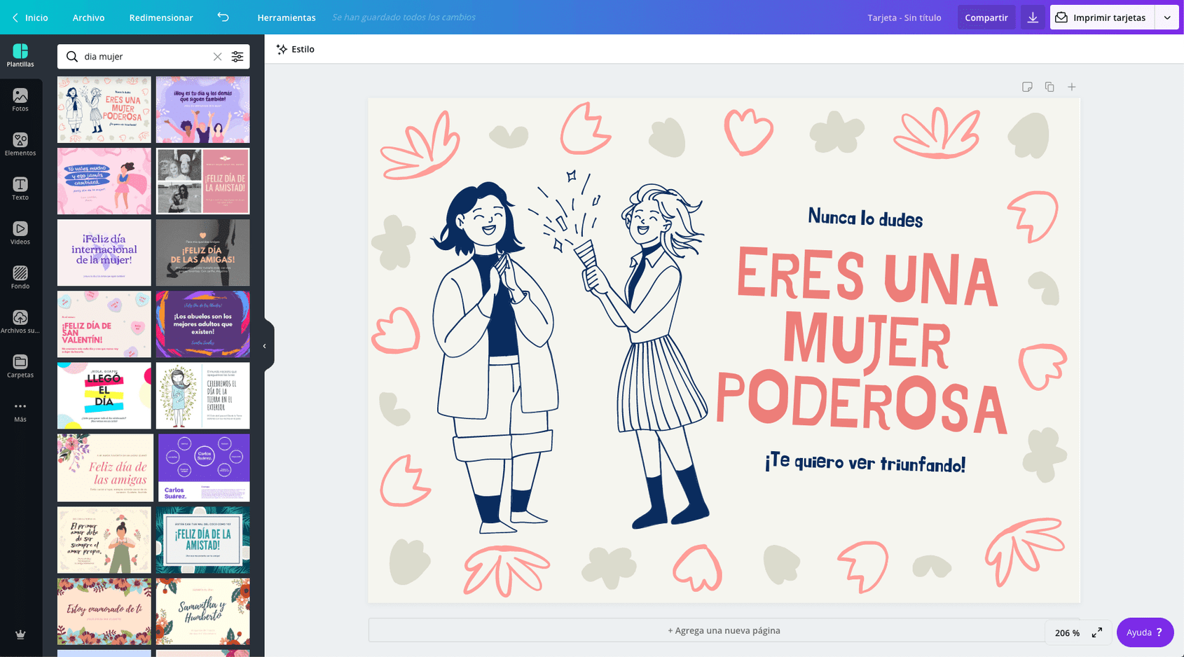 Dibujos del día de la mujer fáciles