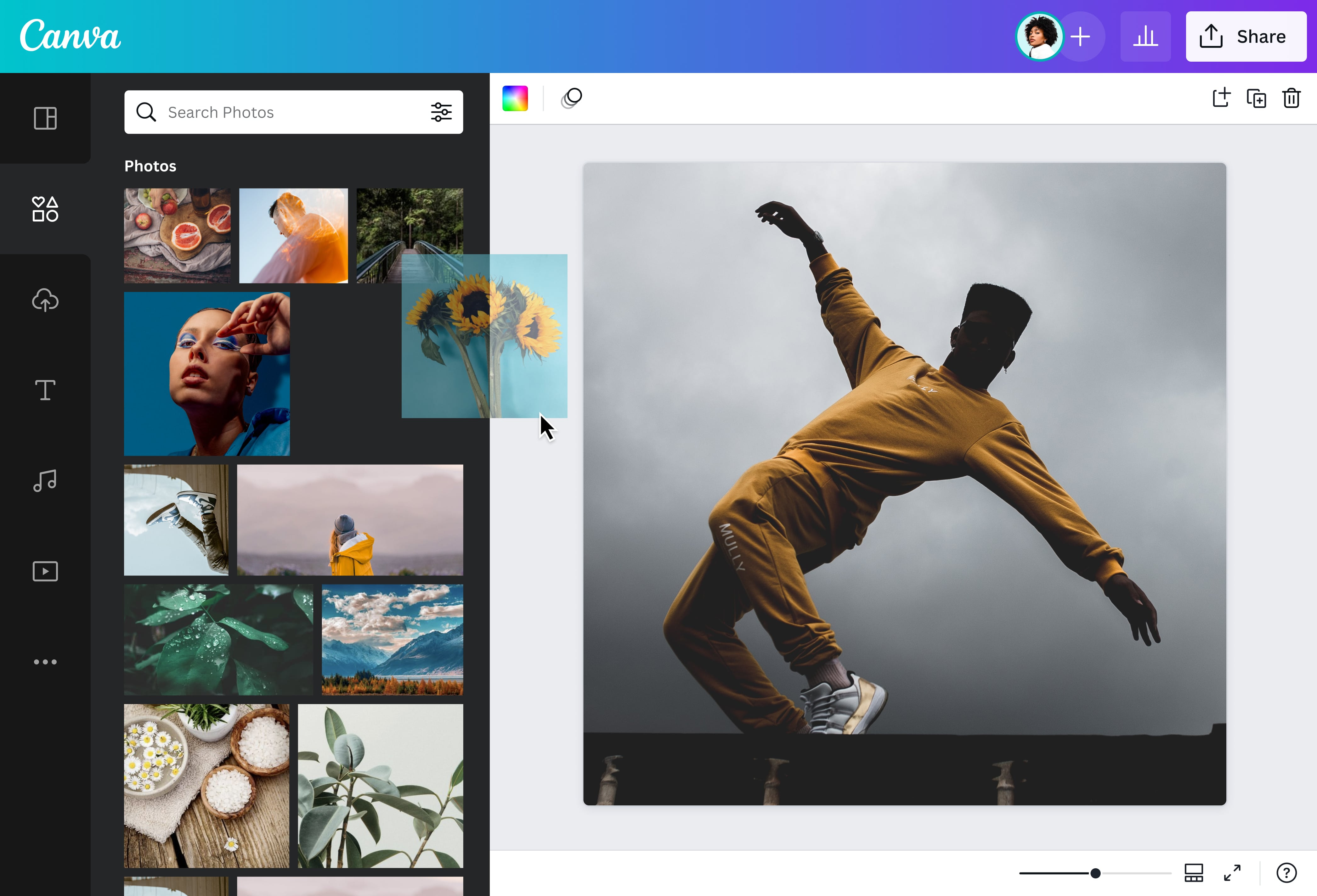 How to ADD Videos and Pictures over other Video in Canva