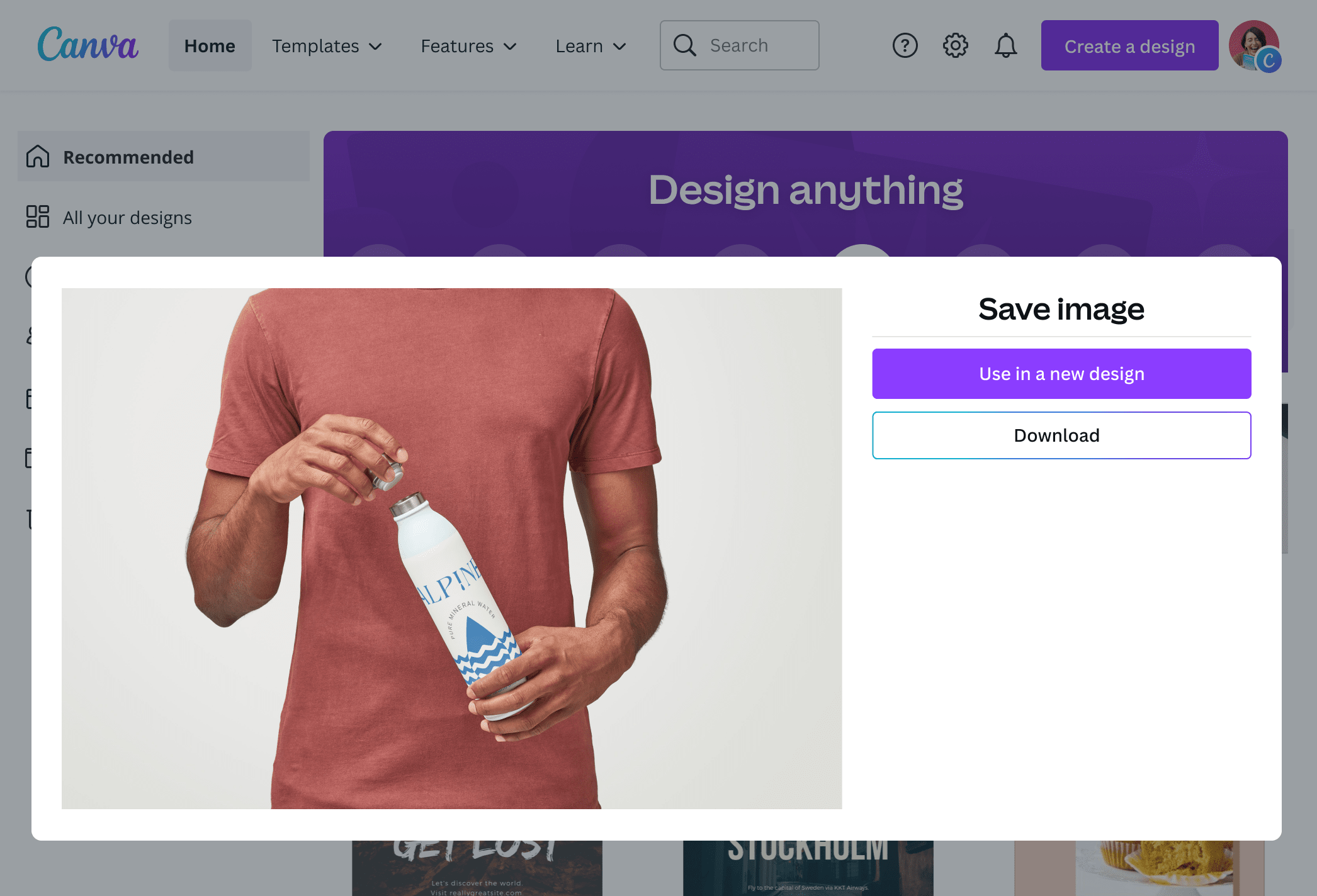 Free Online Bottle Mockup Generator Canva