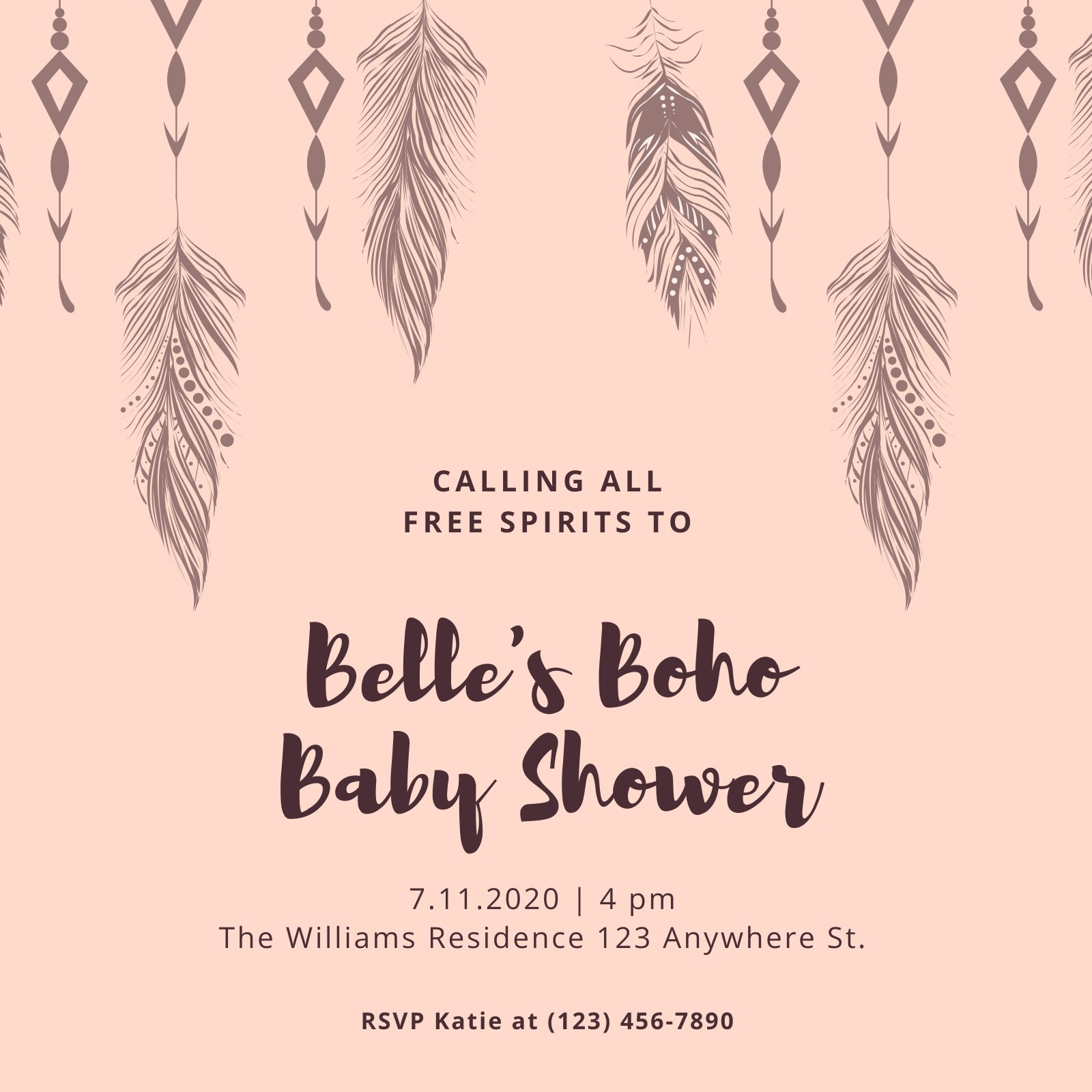 Make Your Own Baby Shower Invitation Canva