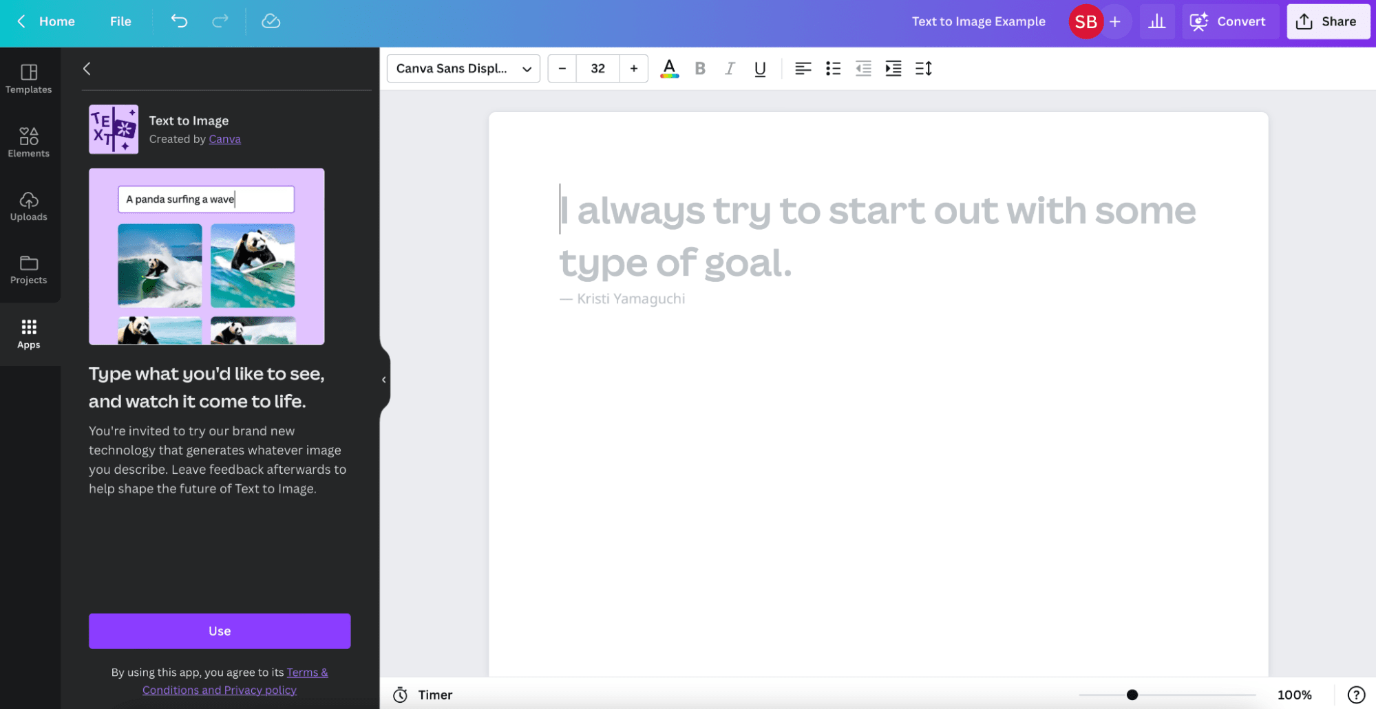 How to generate images with text prompts using AI-powered Text to Image