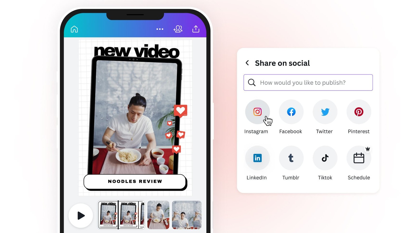 Editor de videos para Instagram - Crea videos fácilmente | Canva