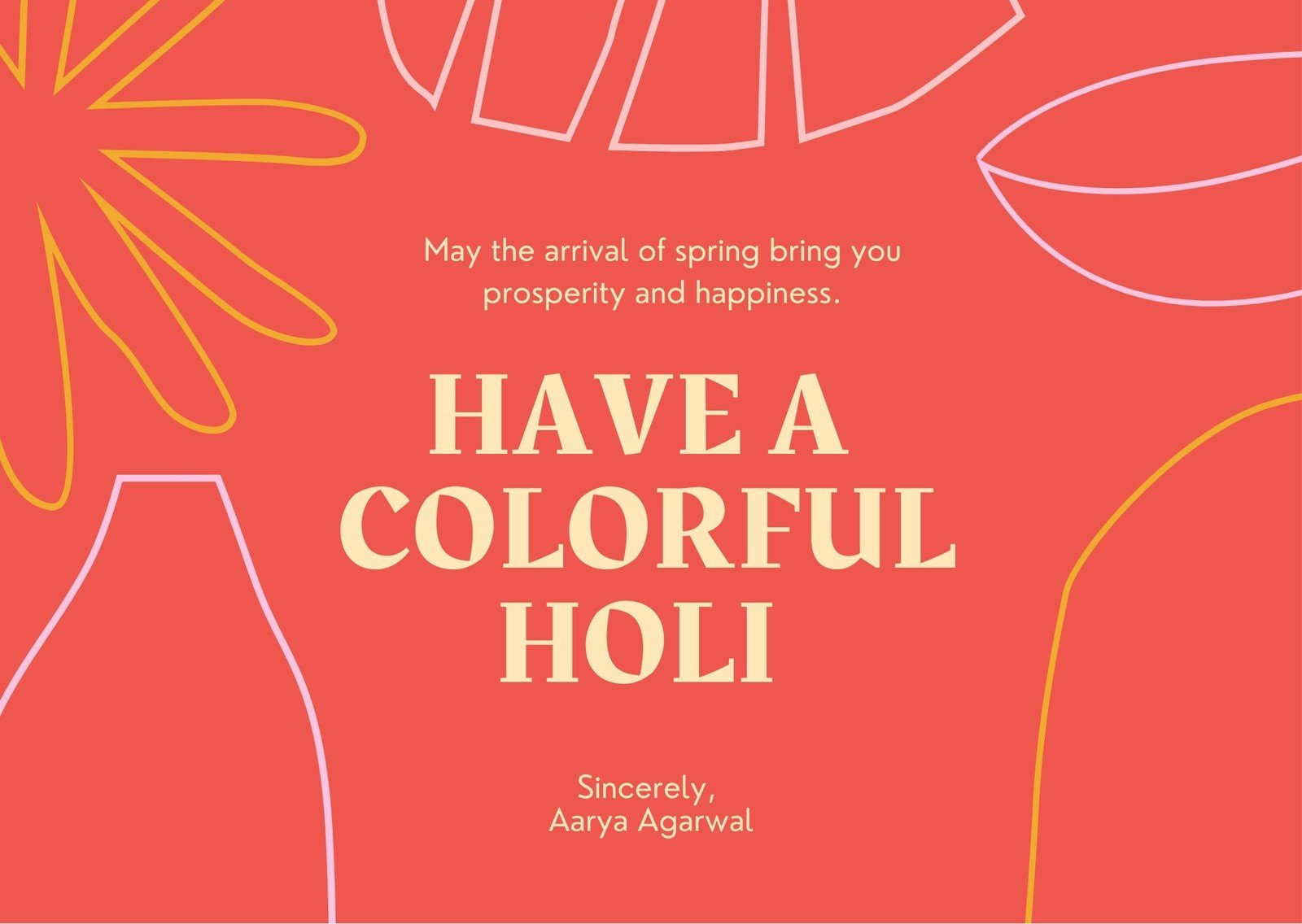 Design Custom Holi Greeting Cards Online For Free Canva