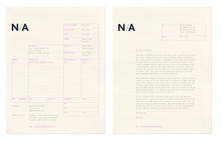 Invoice Design: 50 Examples To Inspire You | Canva
