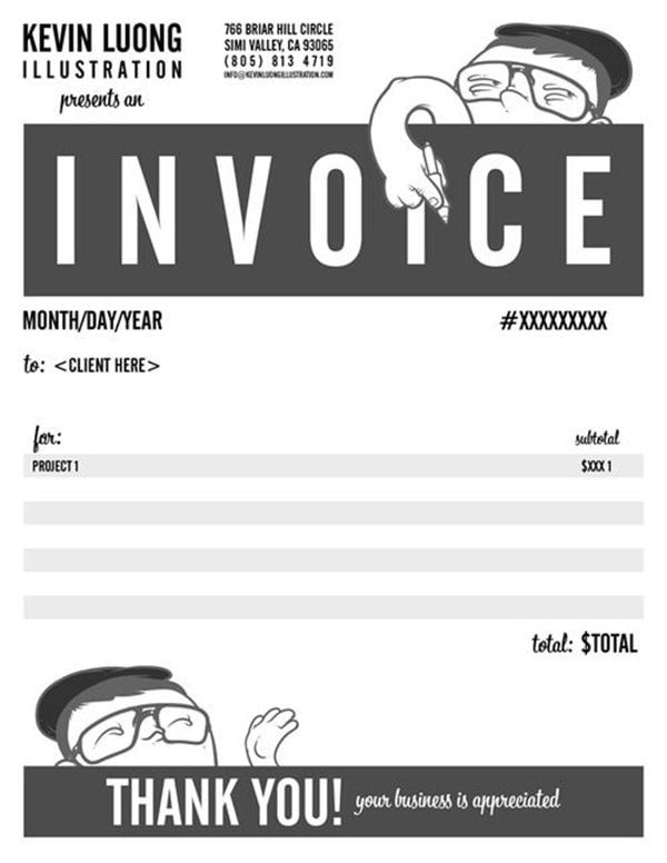 Invoice Design: 50 Examples To Inspire You | Canva