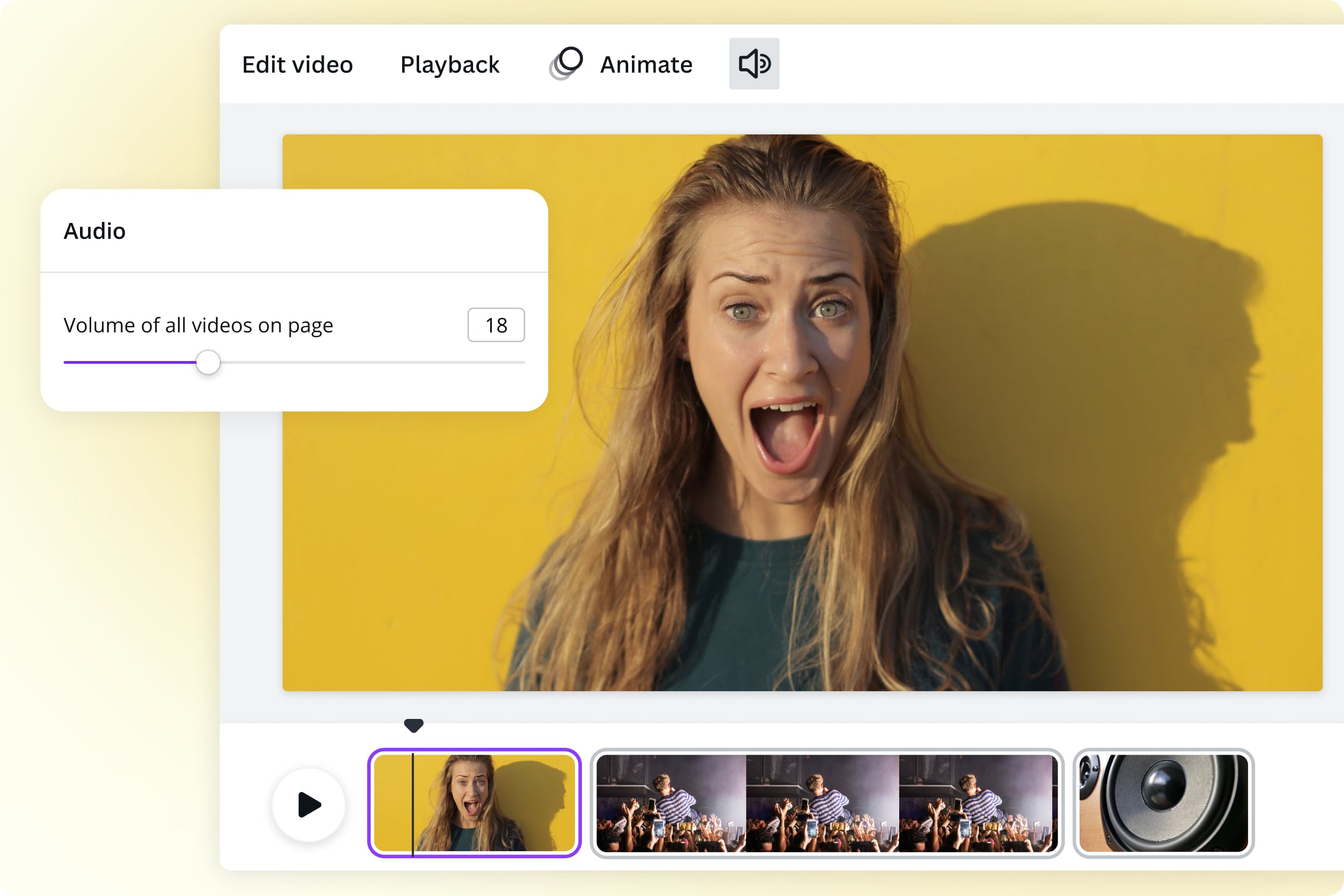 Accélérer une vidéo en ligne gratuitement | Canva