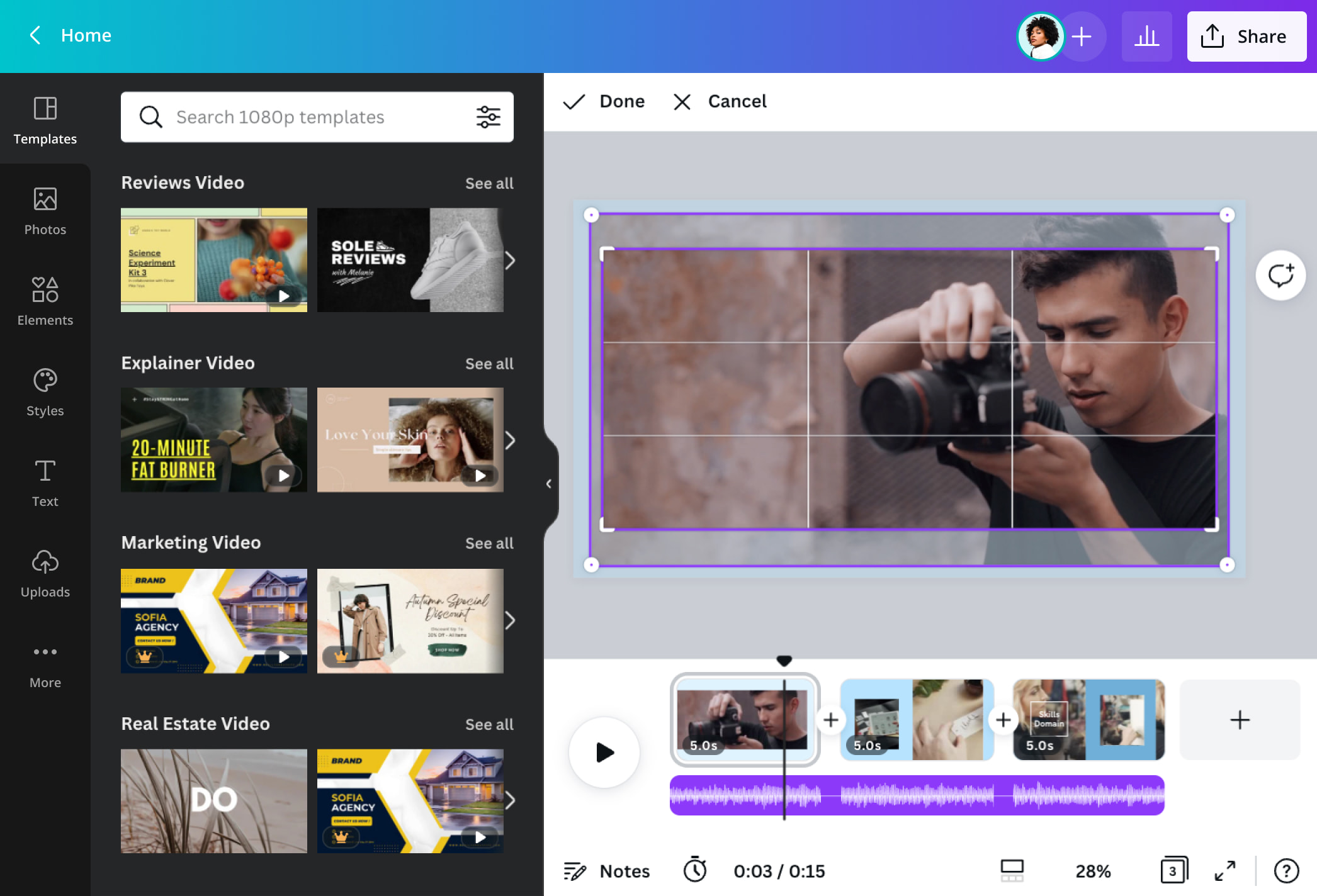 Crop Video Potong video secara online dan gratis Canva