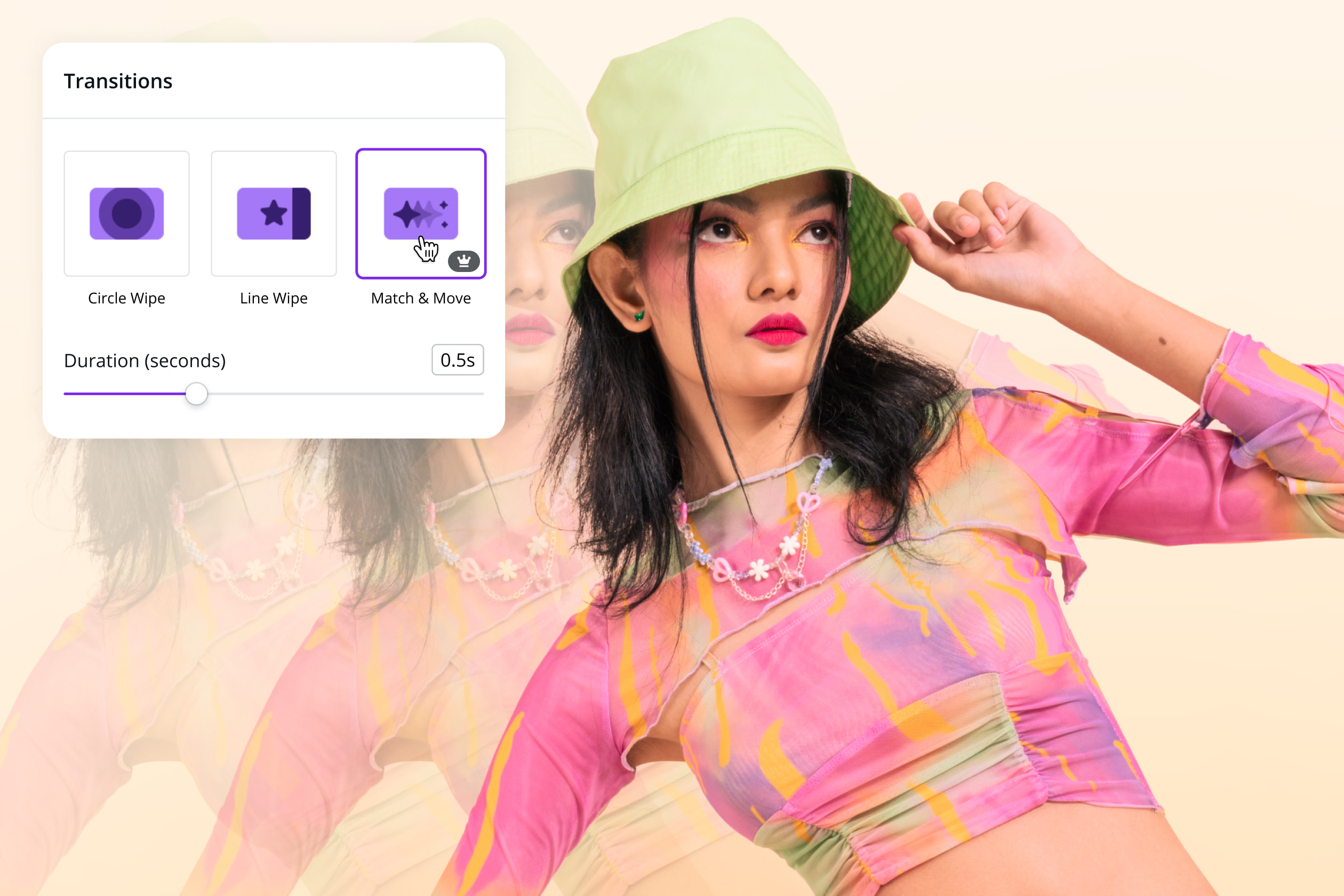 Transitions vidéo gratuites : fluidifiez votre montage vidéo | Canva
