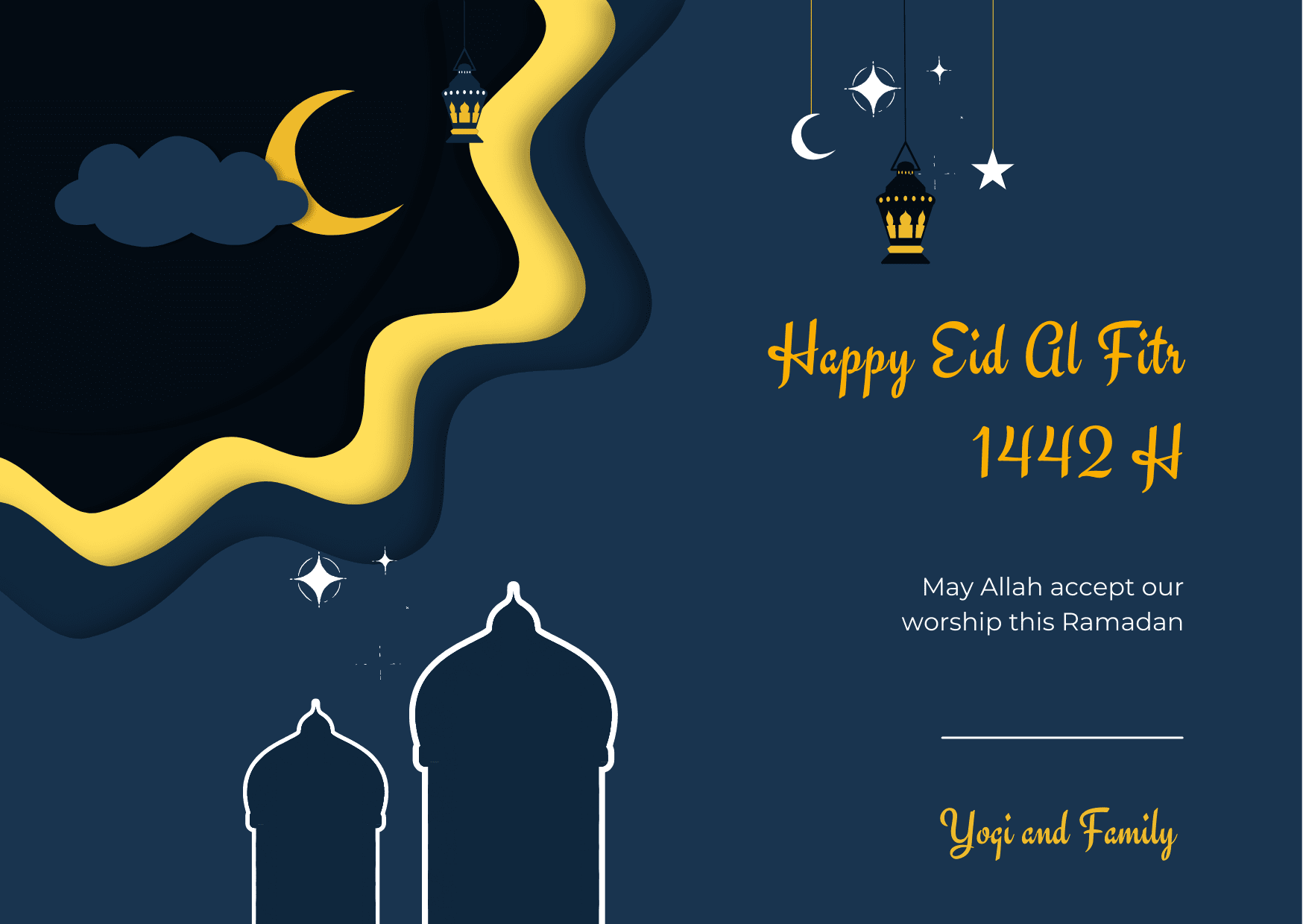 Membuat Kartu Ucapan Selamat Online Gratis - Canva