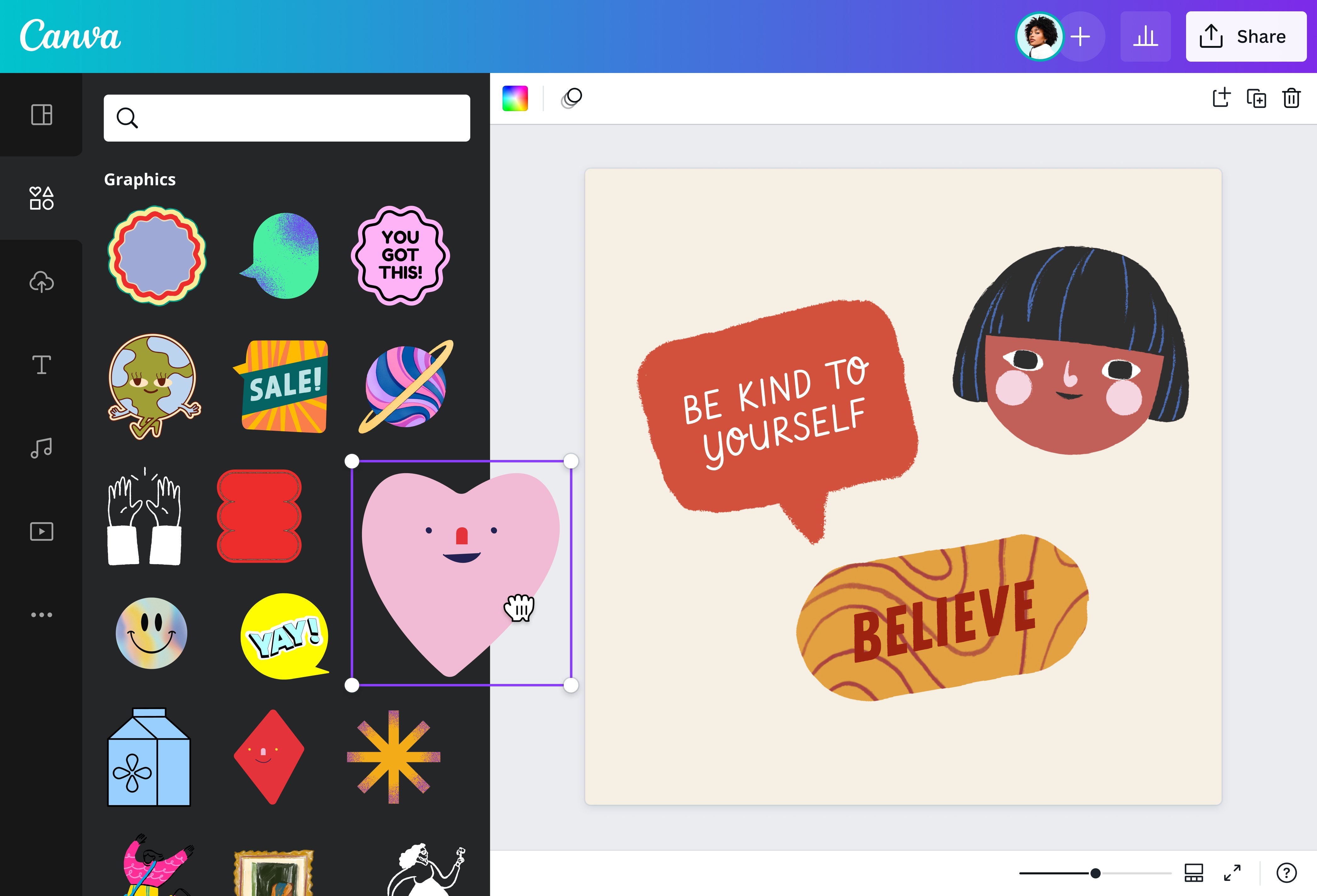 Clipartbibliotheek ontwerp met gratis clipartafbeeldingen Canva