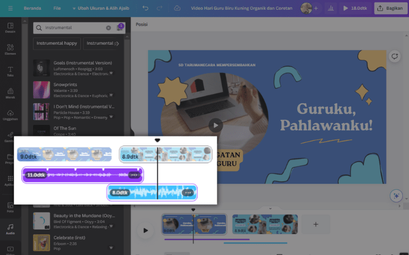 Penggabung Audio Gabungkan MP3 dengan Mudah Canva