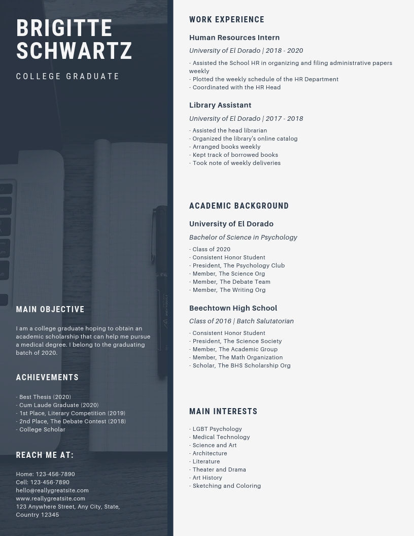 Download Emphasize Career Highlights On Your Resume By Using Color Strategically SVG Cut Files
