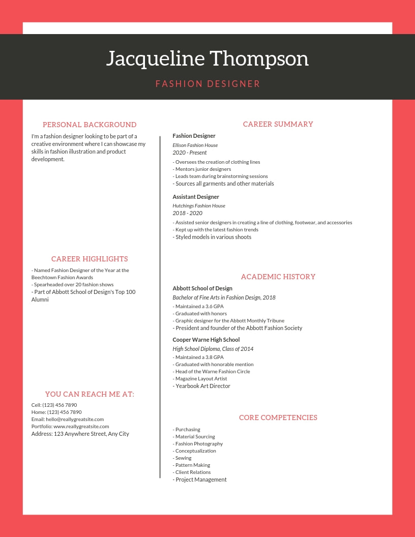 Download Emphasize Career Highlights On Your Resume By Using Color Strategically SVG Cut Files