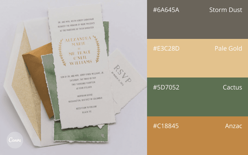25 Perfect Wedding Color Combinations