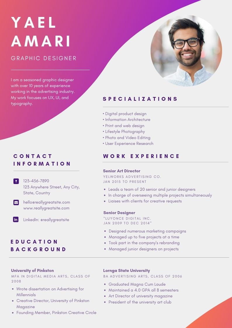 Modern Professional Resume Templates To Try