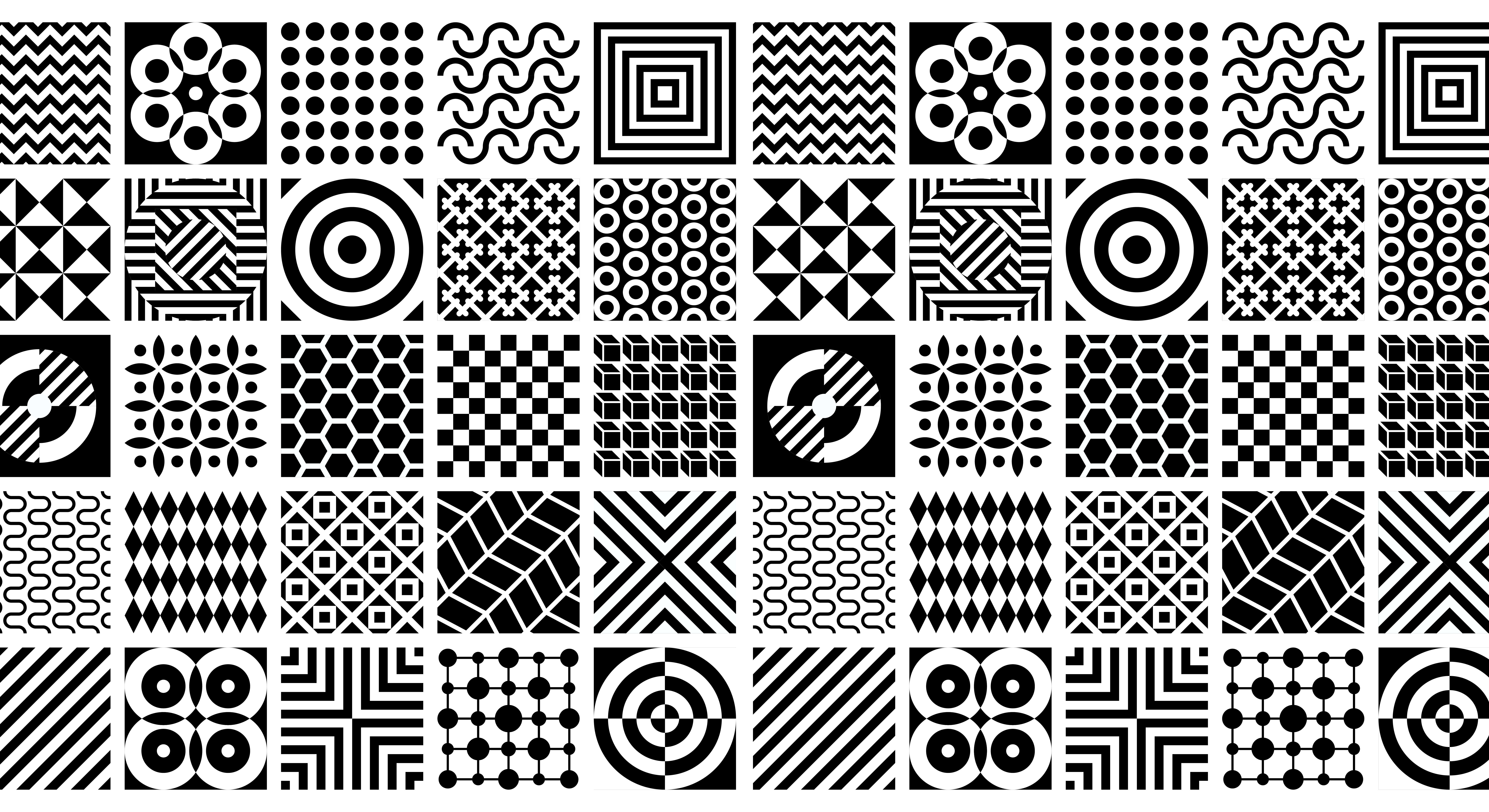 50 stunning geometric patterns in graphic design