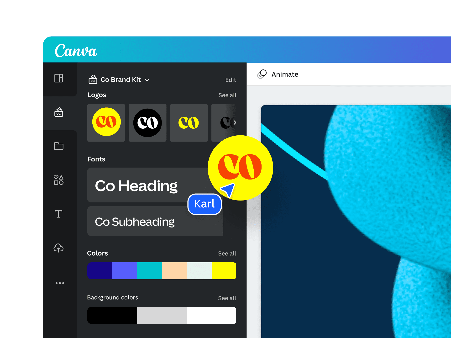 Uploading logos in Canva Brand Kit