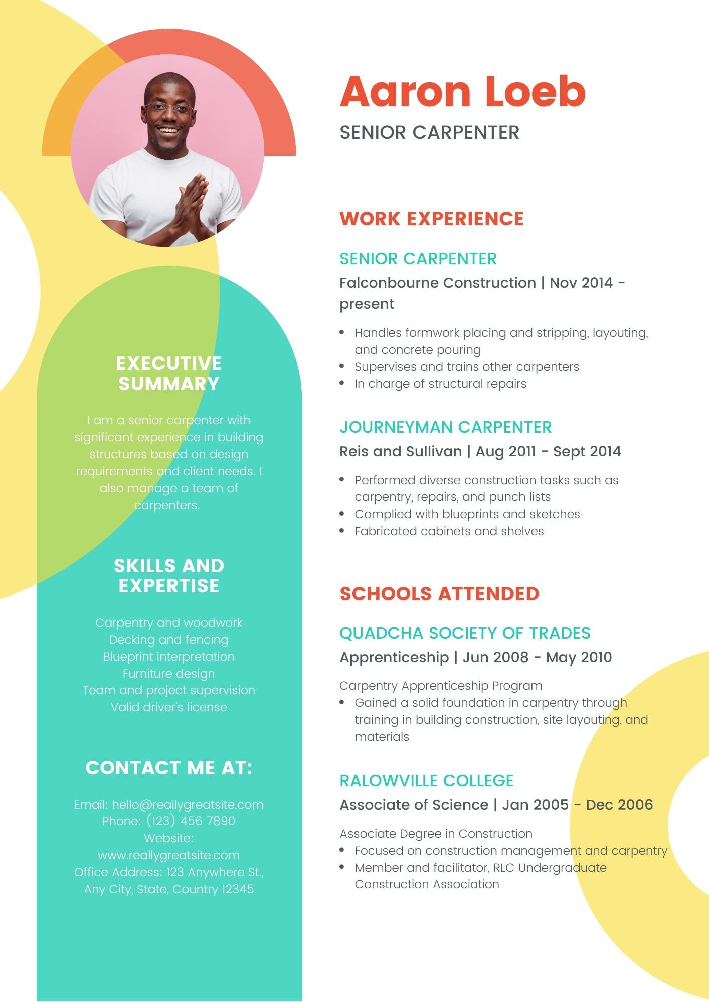 The Best Resume Format 2020 Canva