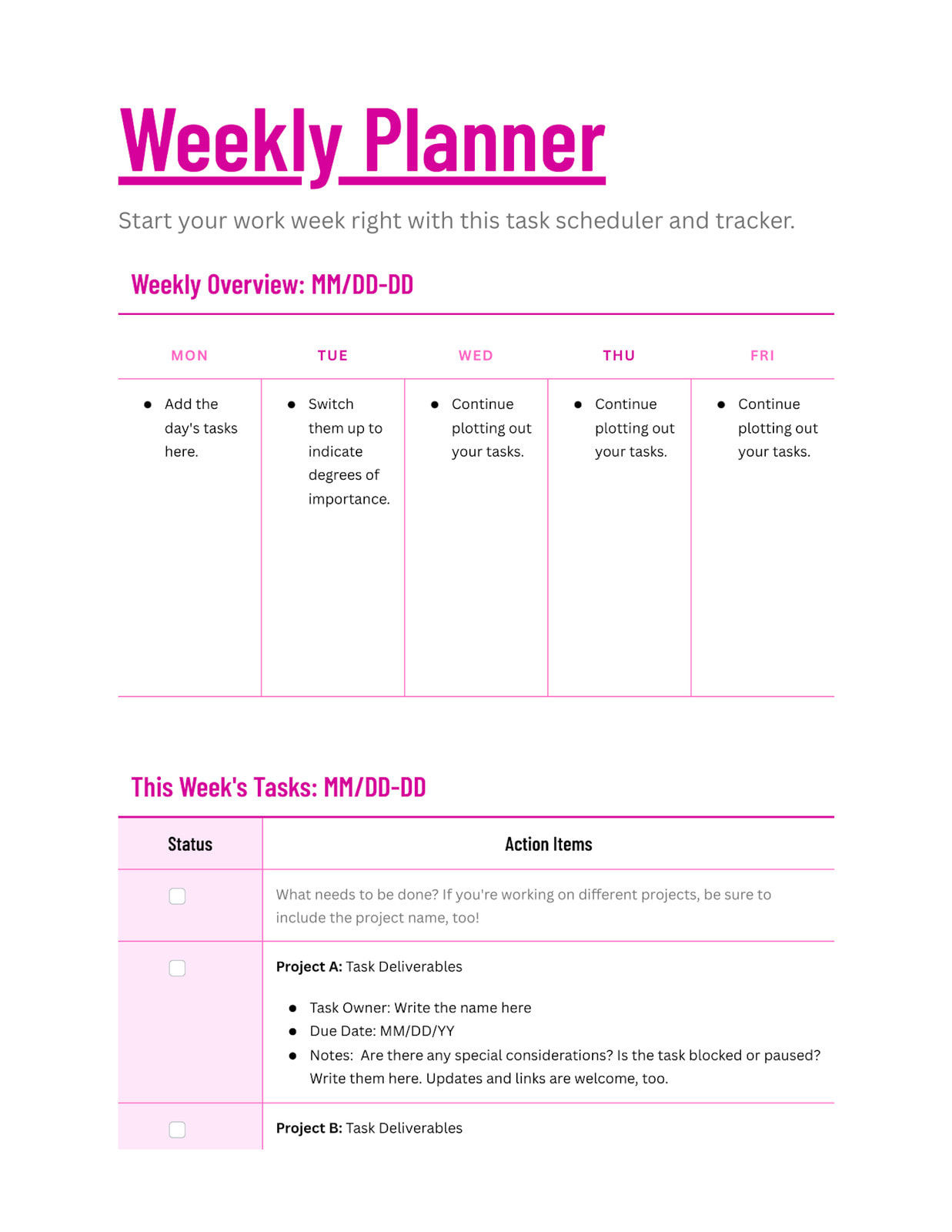 Free Digital Planners - Personalize Planners Online | Canva