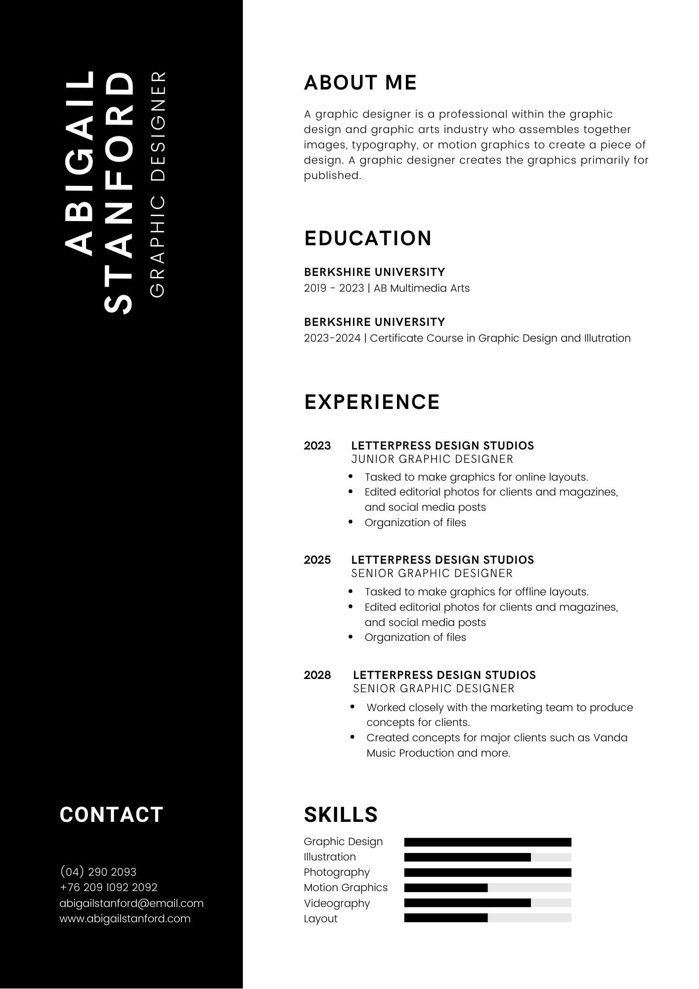 How to make a resume for first job Canva