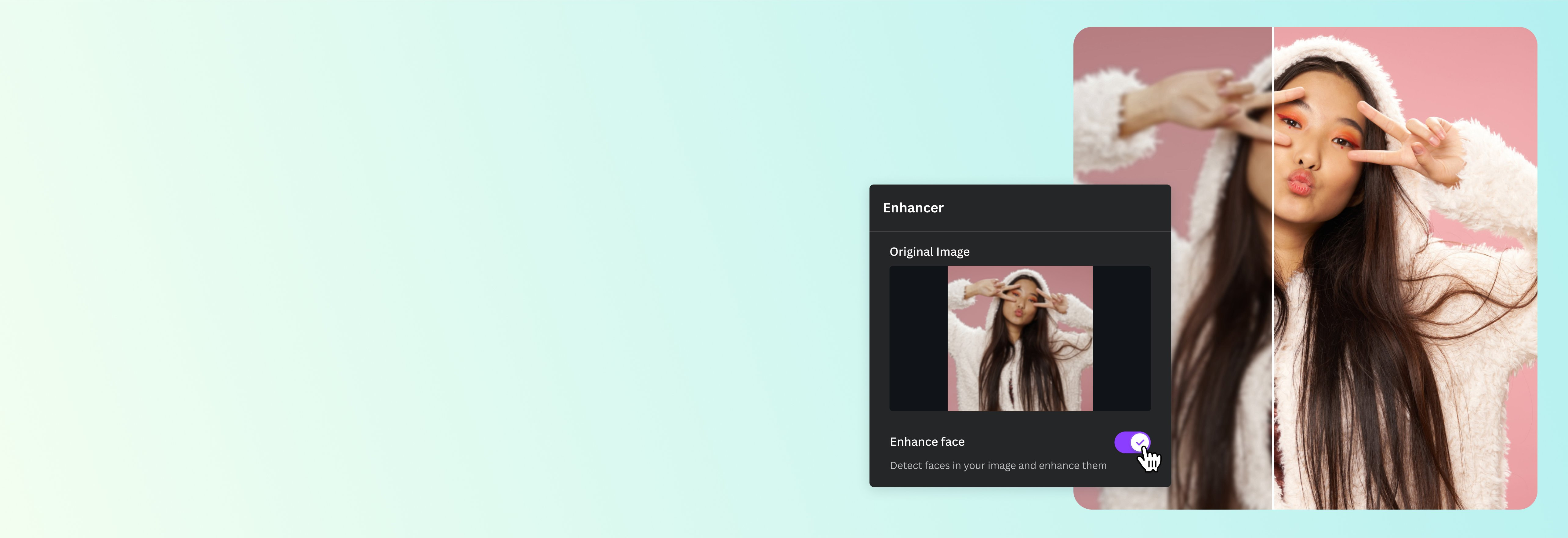 Mejora tus fotos online gratis con el mejorador de fotos de Canva