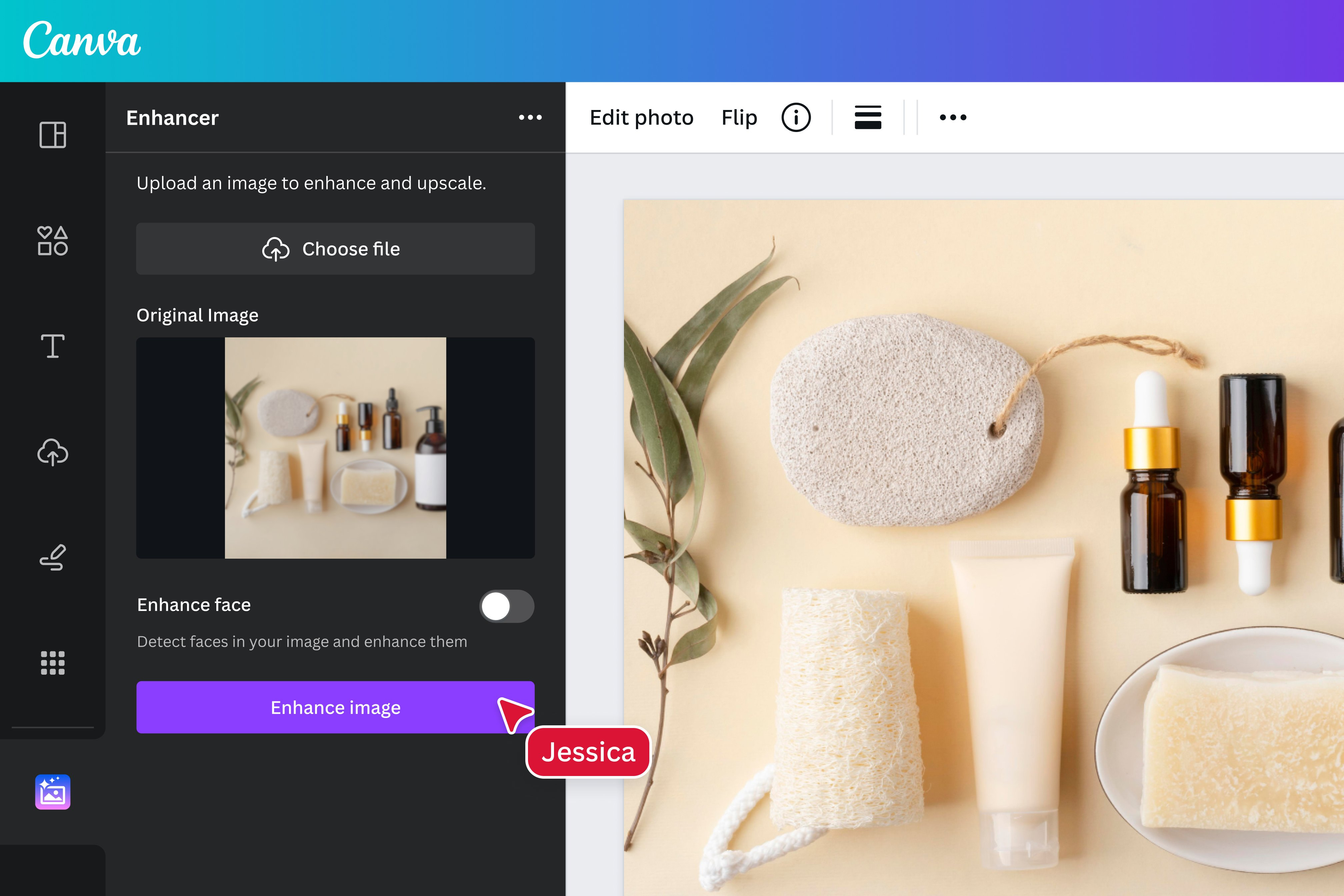 Image enhancer kostenlos mit ki bilder verbessern canva