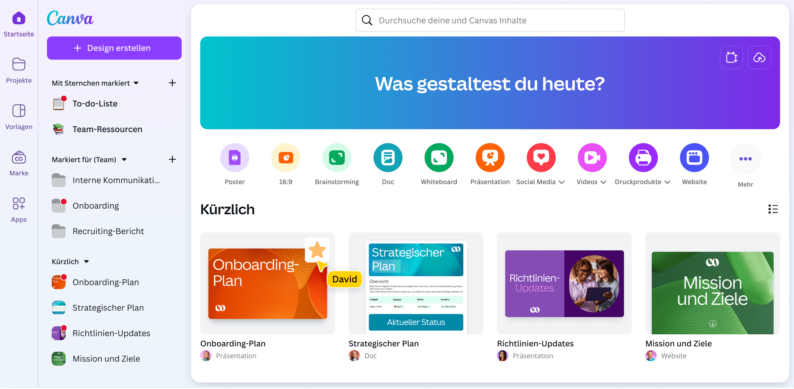 Canva create work redesigned