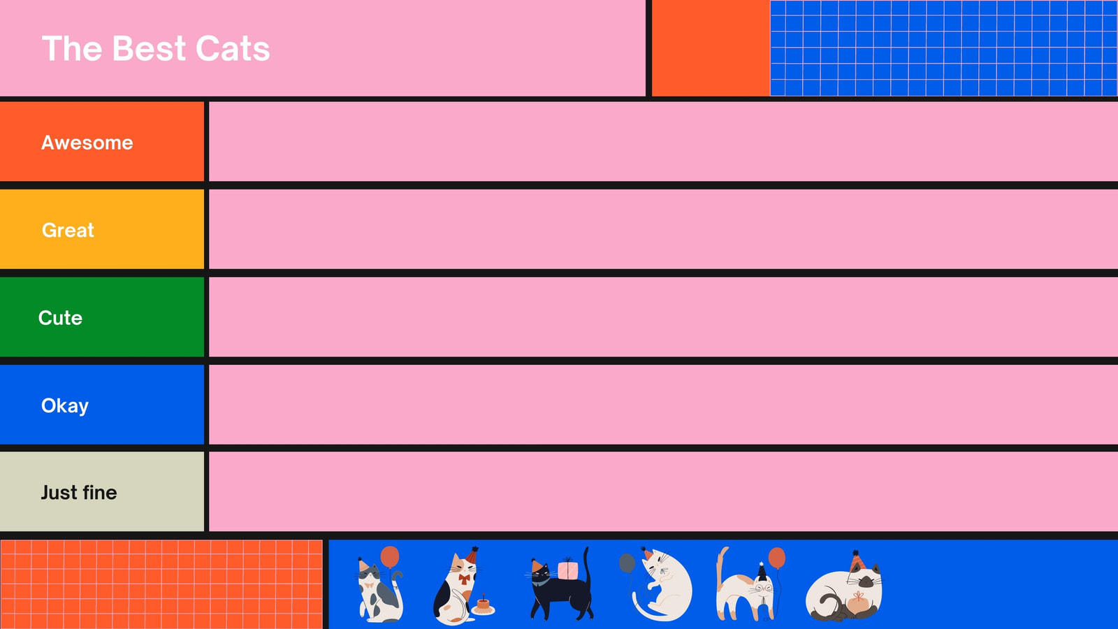 Free Tier List Maker: Make a tier list for anything | Canva