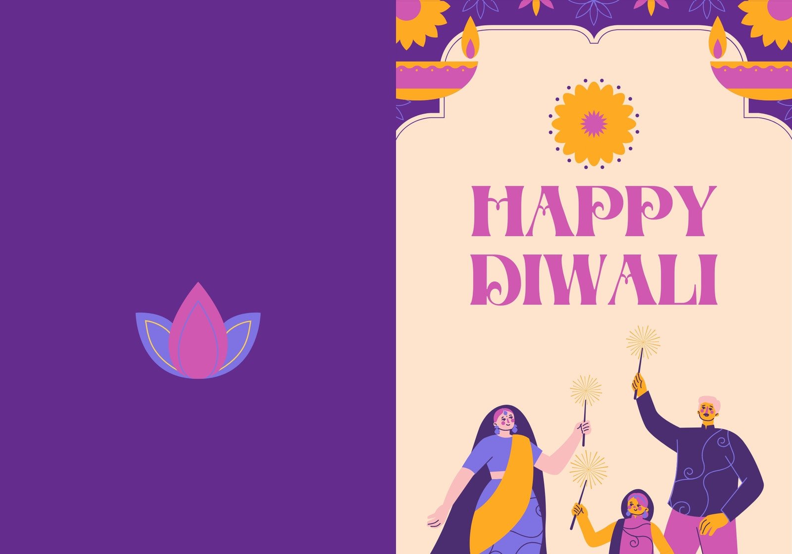 Free Diwali Card Maker - Make a Diwali Greeting Card | Canva