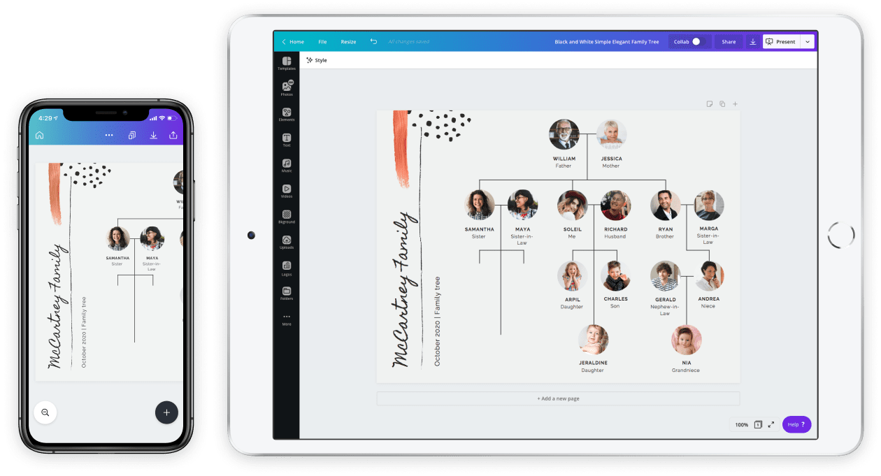 Mendesain Silsilah Keluarga Menarik Dan Unik Gratis Canva