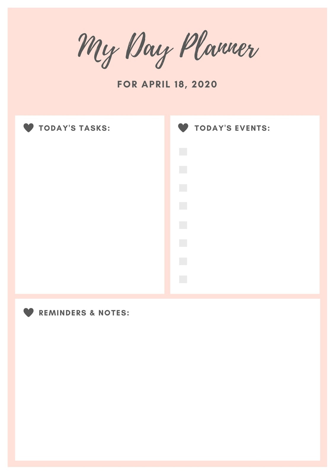 Free Daily Schedule Maker - Create A Day Planner Online | Canva