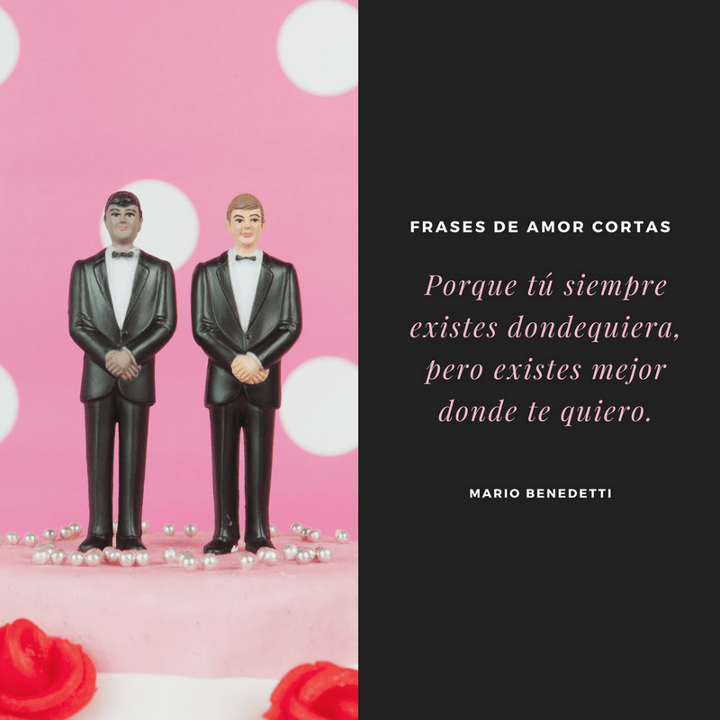 Frases de amor cortas y lindas - frases románticas cortas - Canva