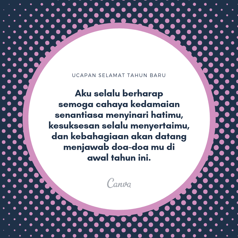 Kata Kata Ucapan Selamat Tahun Baru Dengan Gambar Canva