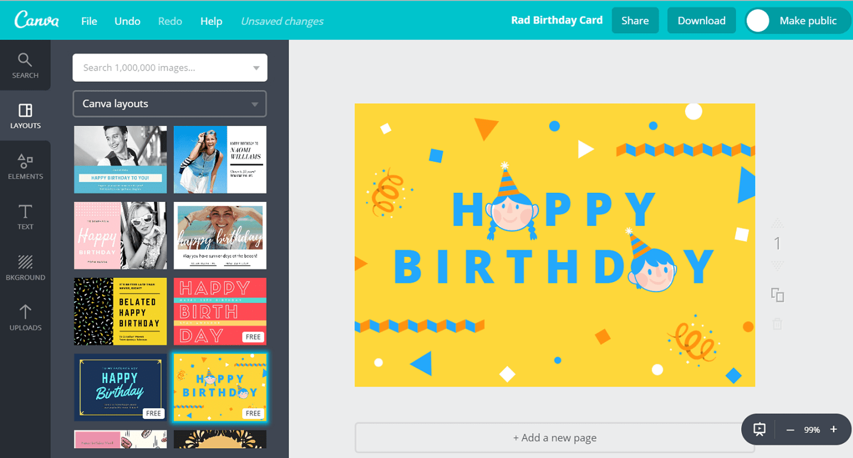 Free Birthday Greeting Card Maker (Add Photo & Name!) - Canva Free Birthday Greeting Card Maker (Add Photo & Name!) - Canva