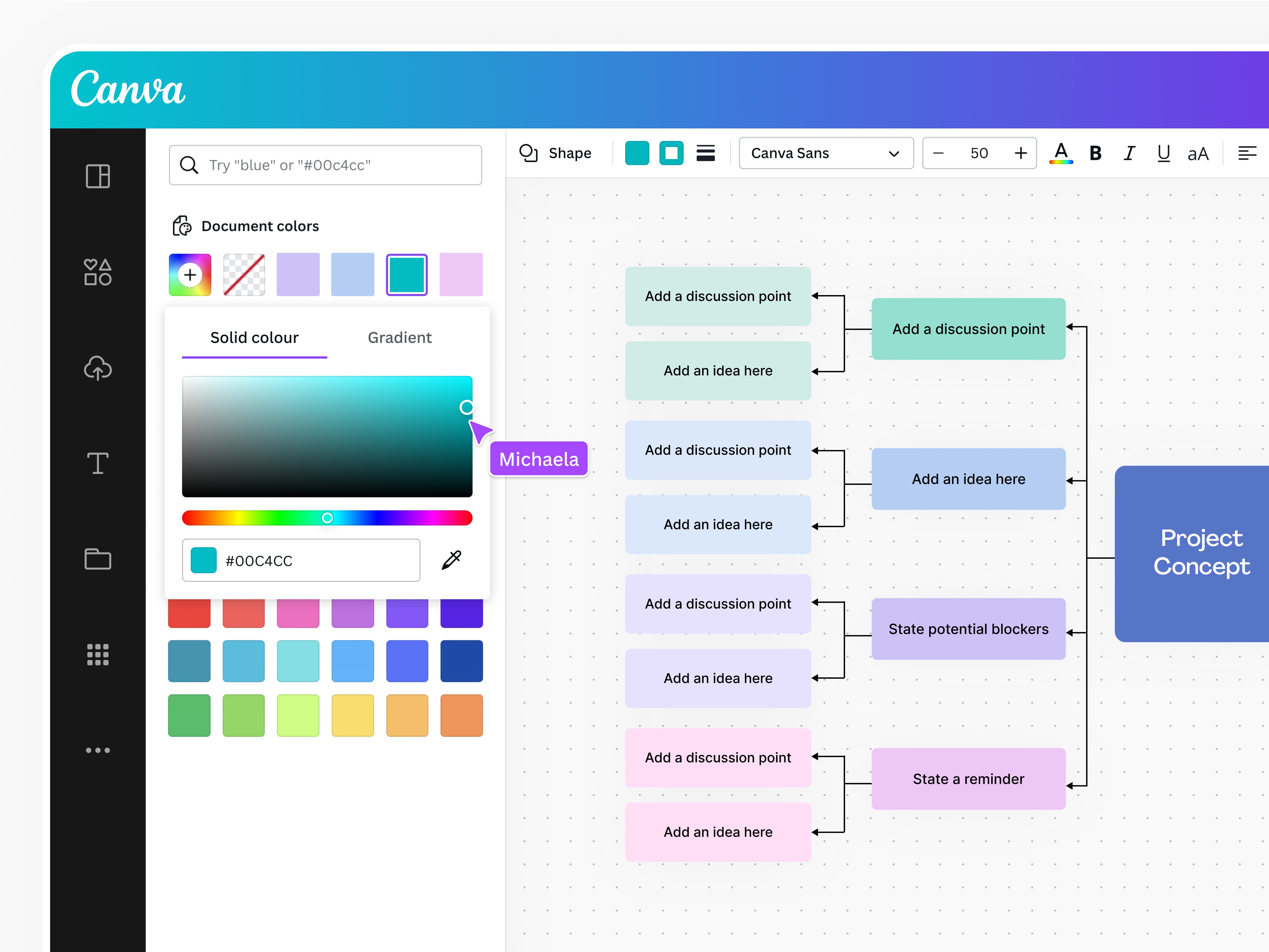 Crea una mappa concettuale online: esempi e consigli | Canva
