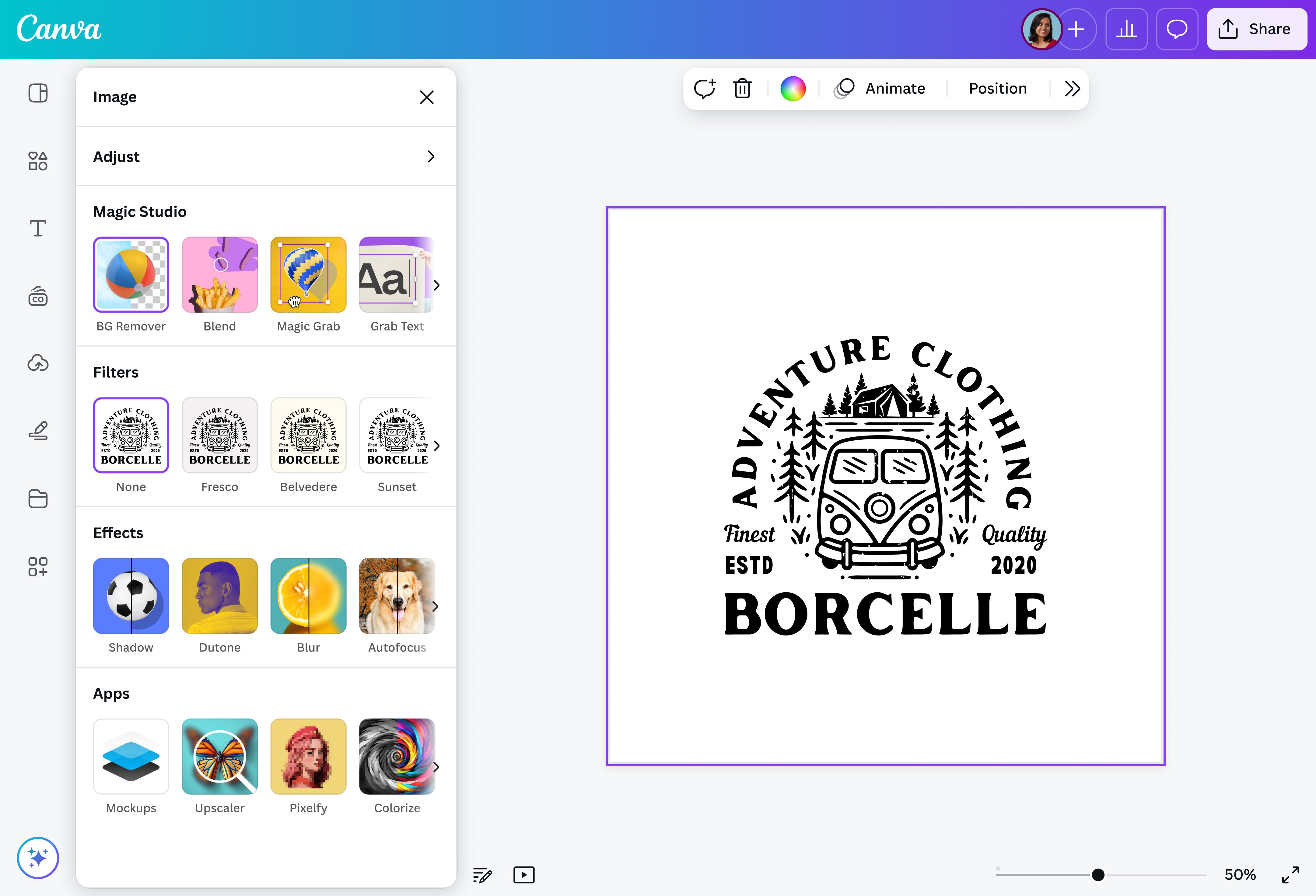 Canva Background Remover logo