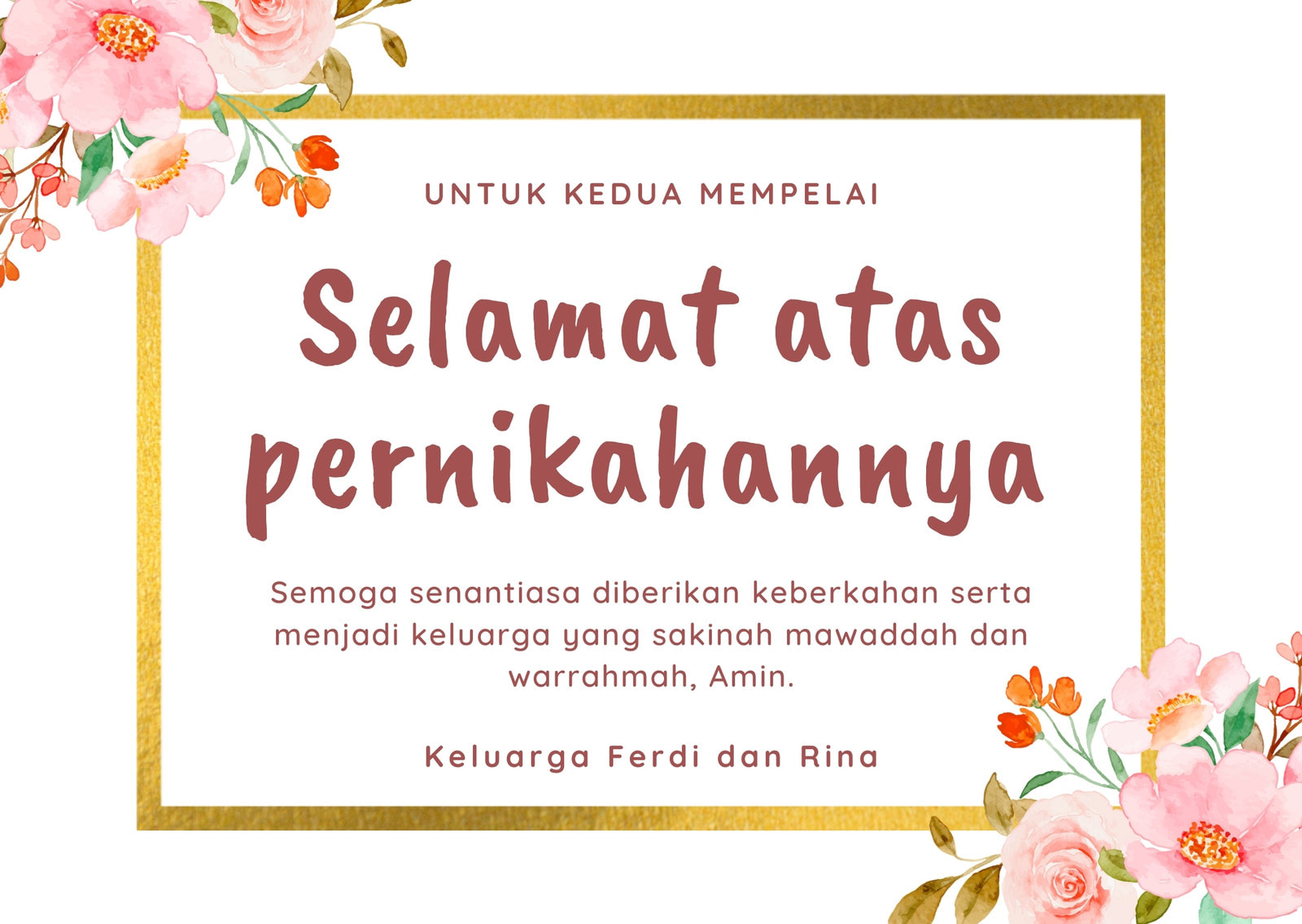 Membuat Kartu Ucapan Selamat Online Gratis - Canva