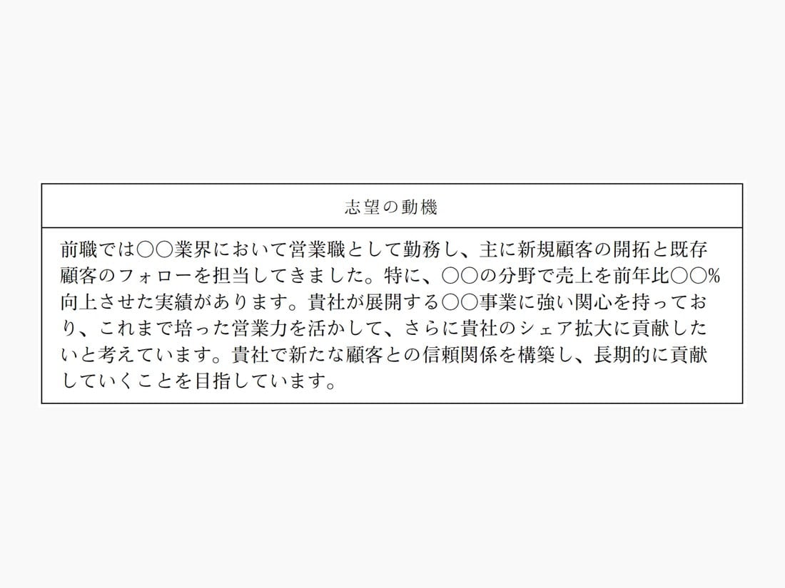 履歴書の志望動機・志望理由の例文と書き方 | Canva