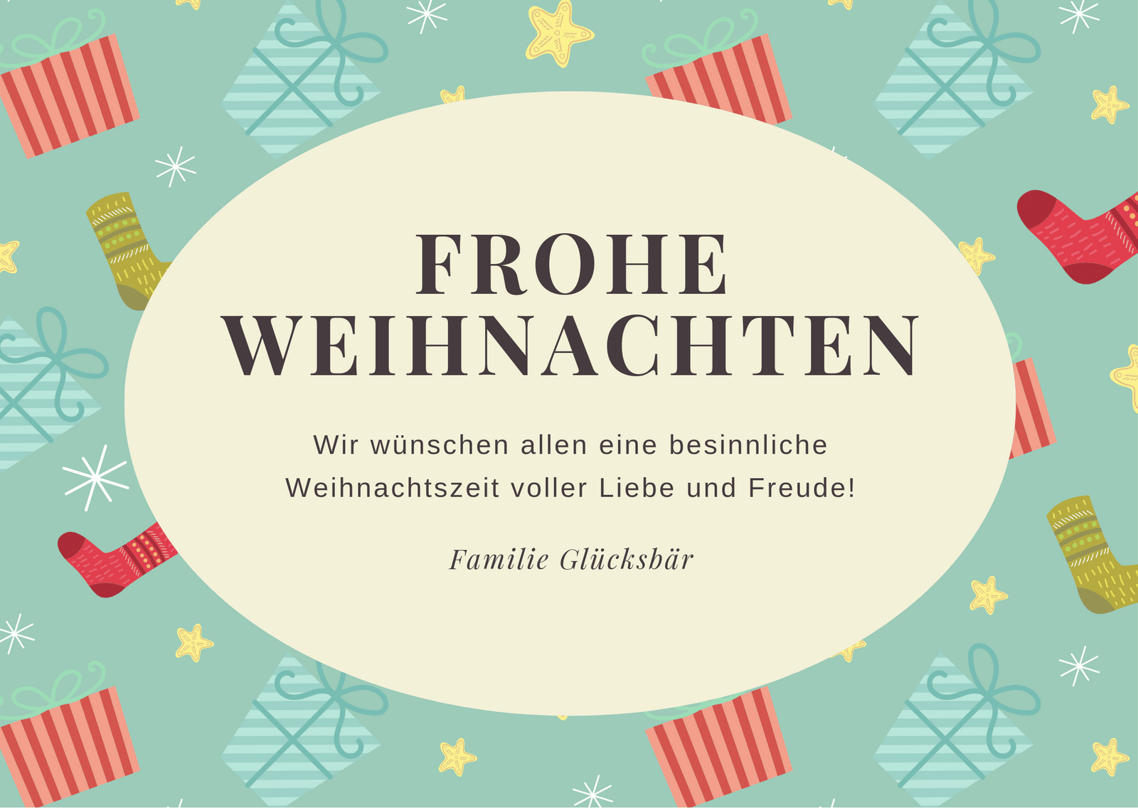 Schöne Weihnachtskarten selbst gestalten | Canva