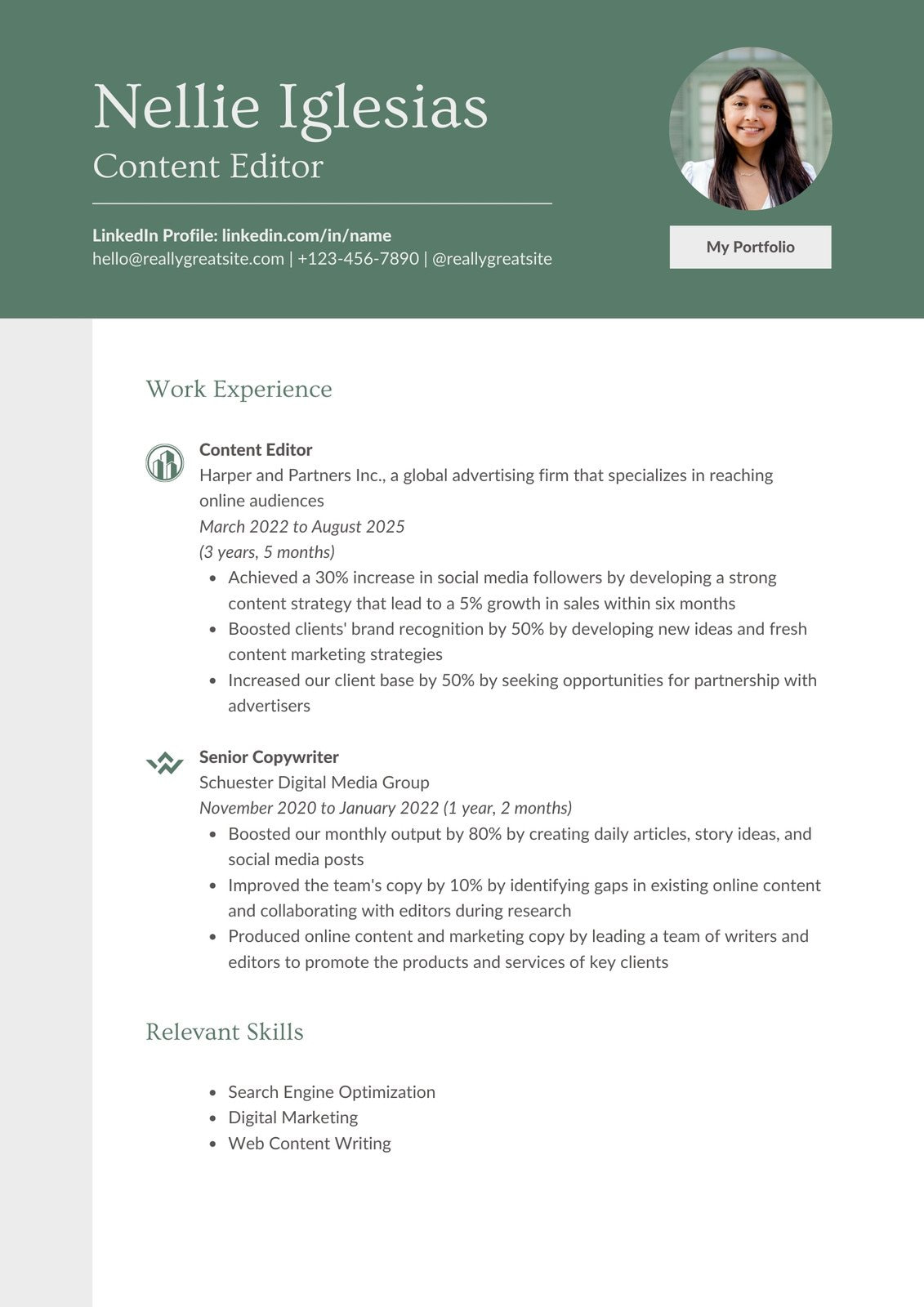 Free CV Maker: Create professional CVs online - Canva