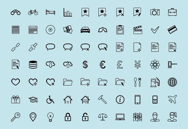 60 free outline icon sets perfect for contemporary designs