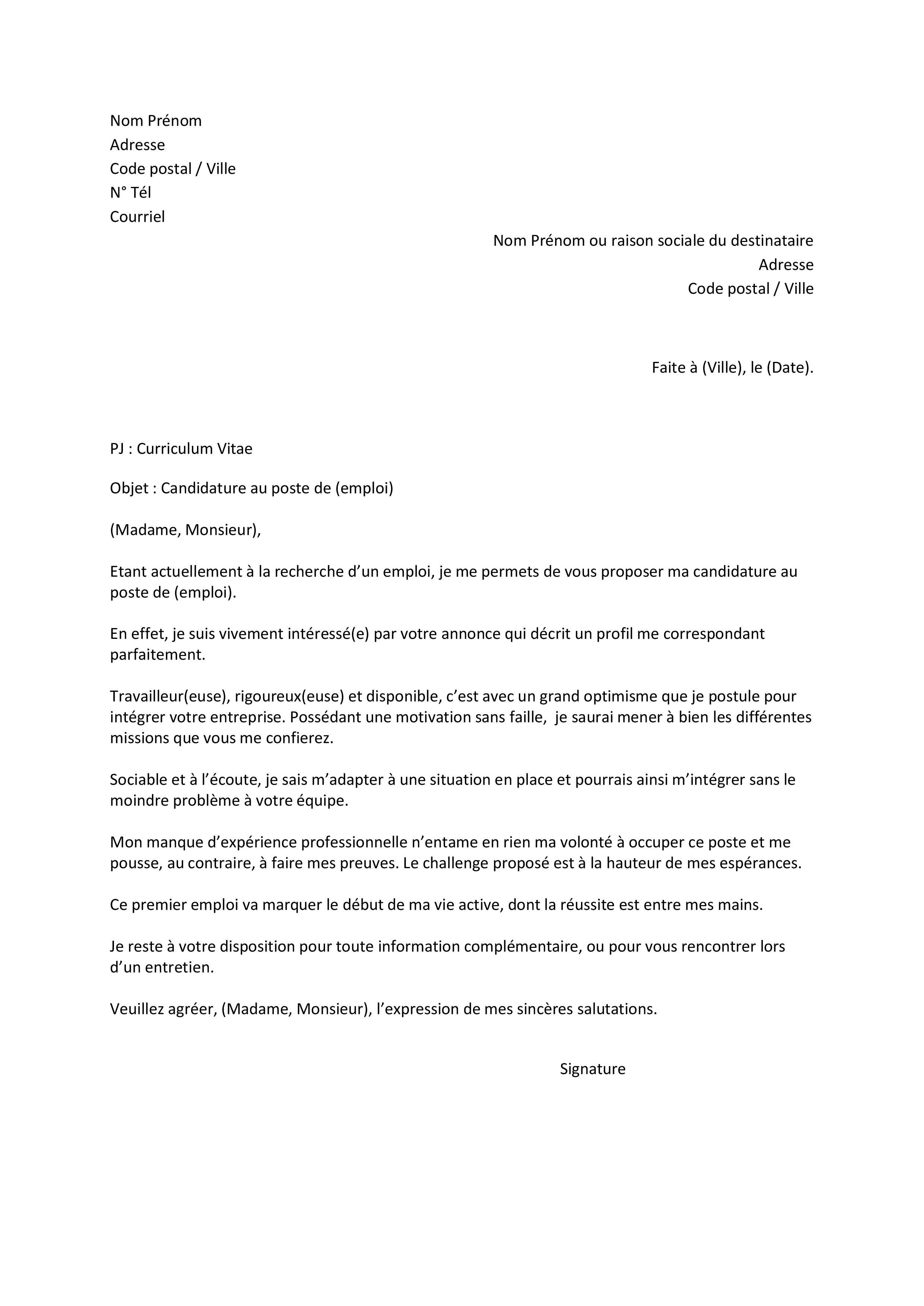 Mod7Le Lettre De Motivation Mod les De Lettres De Motivation Gratuits Mod7Le Lettre De Motivation Mod les De Lettres De Motivation Gratuits