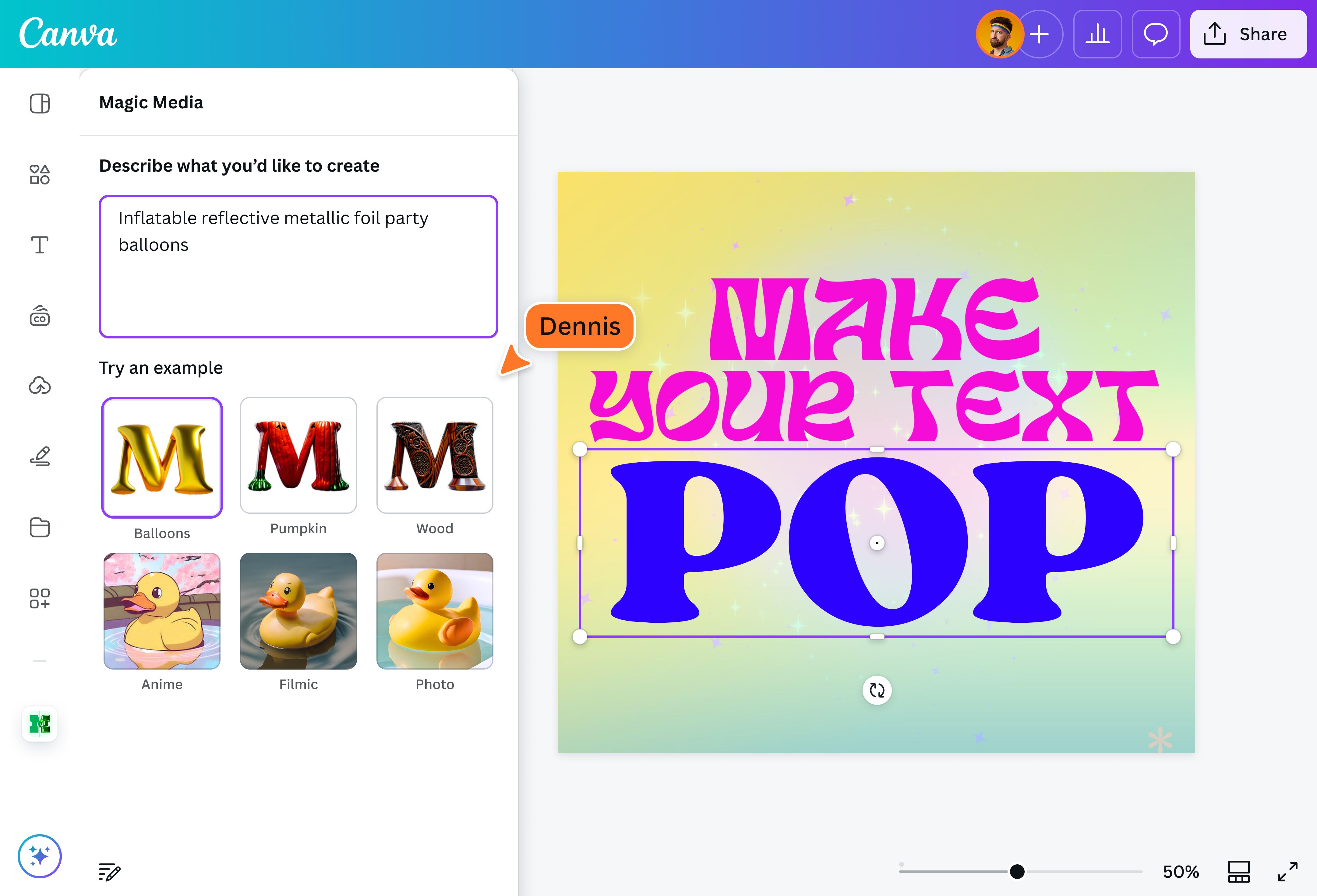 Text Effect Generator: Create text effects with AI | Canva